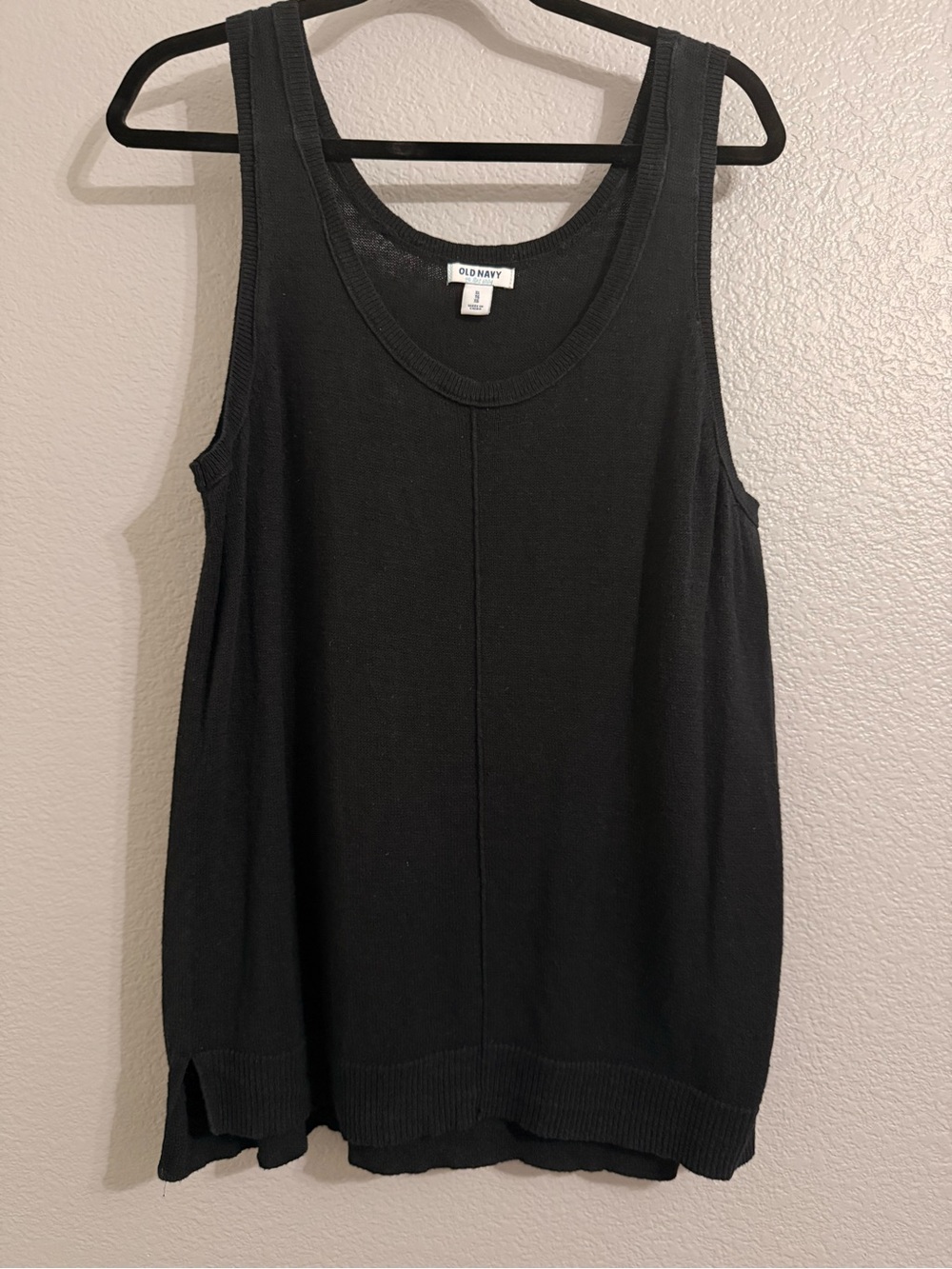 Old Navy Black Sweater Scoop Neck Tank